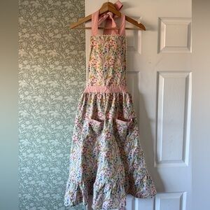 Ivy City Co Floral Apron with Pink Accents
